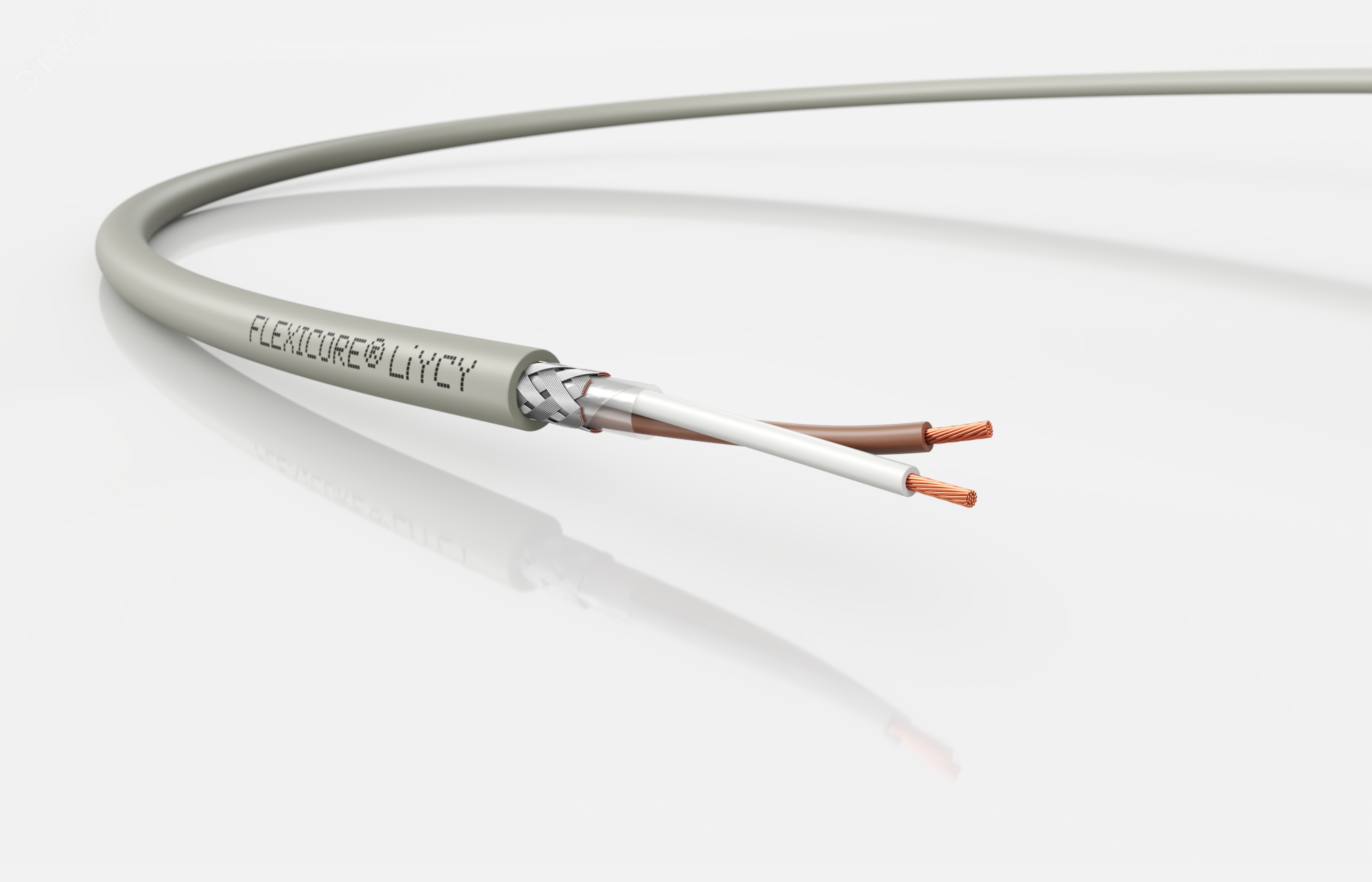 Кабель экранированный передачи данных FLEXICORE   LiYCY 2x0,25