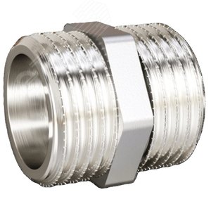 Ниппель 1/2' НР/НР латунь никель