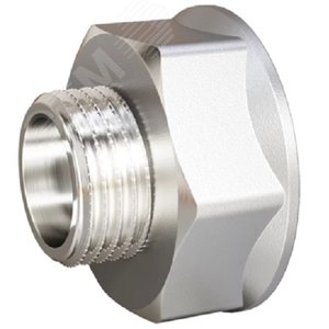 Переход 1/2'ВР х 3/8'НР латунь никель