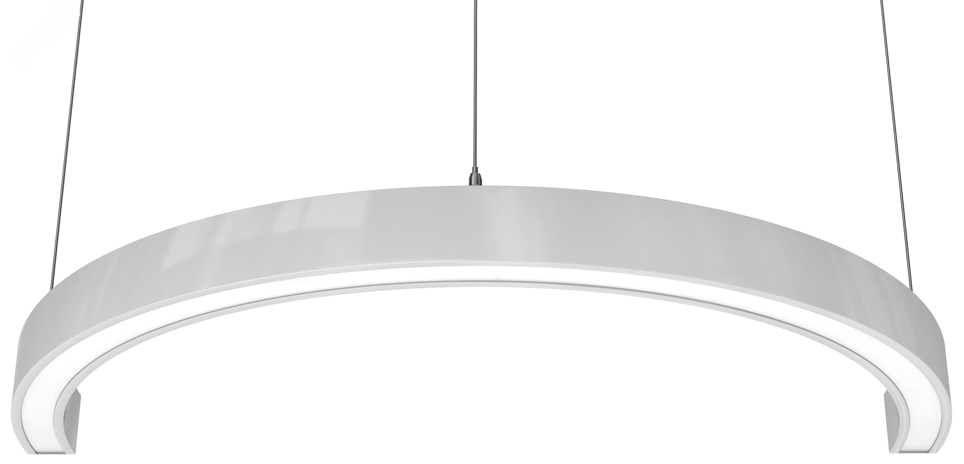 Светильник LED СТРЕЛА R 1/2 (ССО) 40Вт 2900Лм 4,0К опал IP20 подвесной