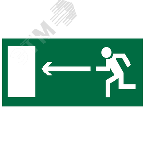 LE7624 Направление к эвакуационному выходу налево NOTE