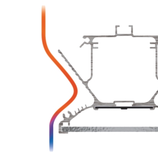 Цельнометаллический алюминиевый профиль позволяет эффективно отводить тепло