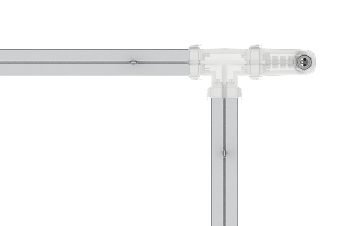 Коннектор L-trade II Т-образный ЛЕДЛ.068000.023 СБ правое подключение (ЛЕДЛ.068000.061-02) LEDEL
