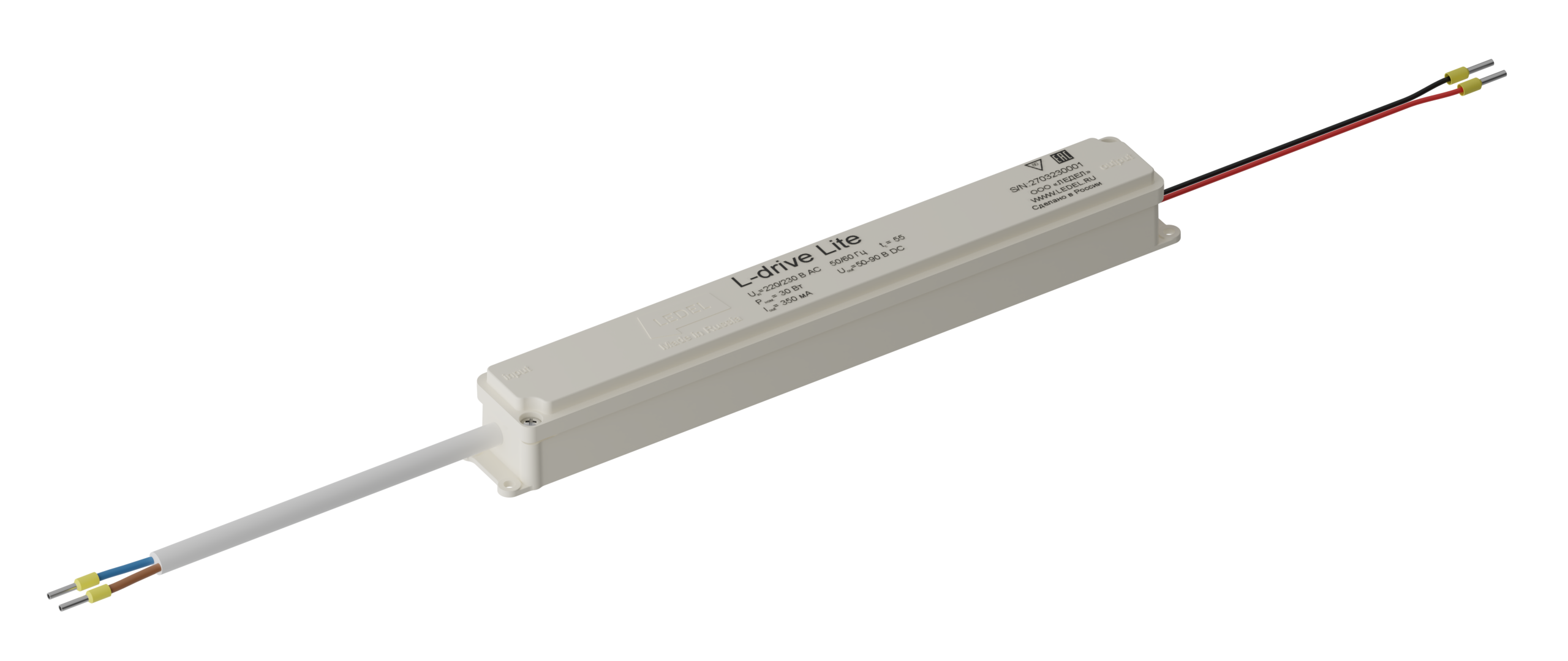 Драйвер L-drive Lite/30/30-90В/350mA/230AC IP20 LEDEL