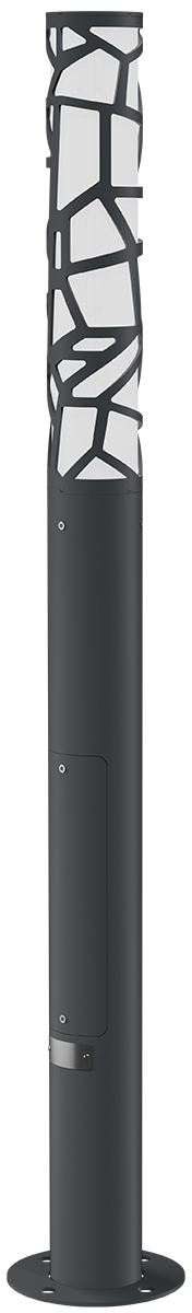 Светильник L-park PILLAR 1,2/30/С/840/03/PKII-71/220AC IP66 VP RAL9005 Муар LEDEL