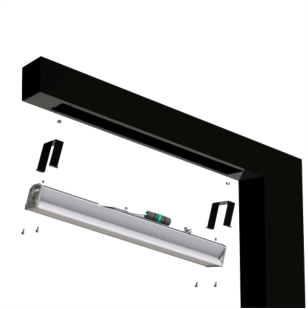 Светодиодный модуль интегрирован в опору и может быть снят для ремонта без демонтажа опоры