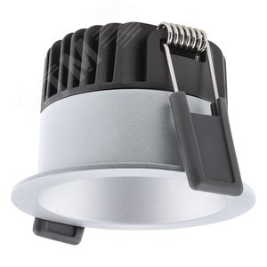 Светильник светодиодный ДВО-8Вт 3000K 8(6/4)Вт 680(80/50 процентов )лм IP44 CRI90 управляемый антибликовый защитный угол 70 град. серый SPOT