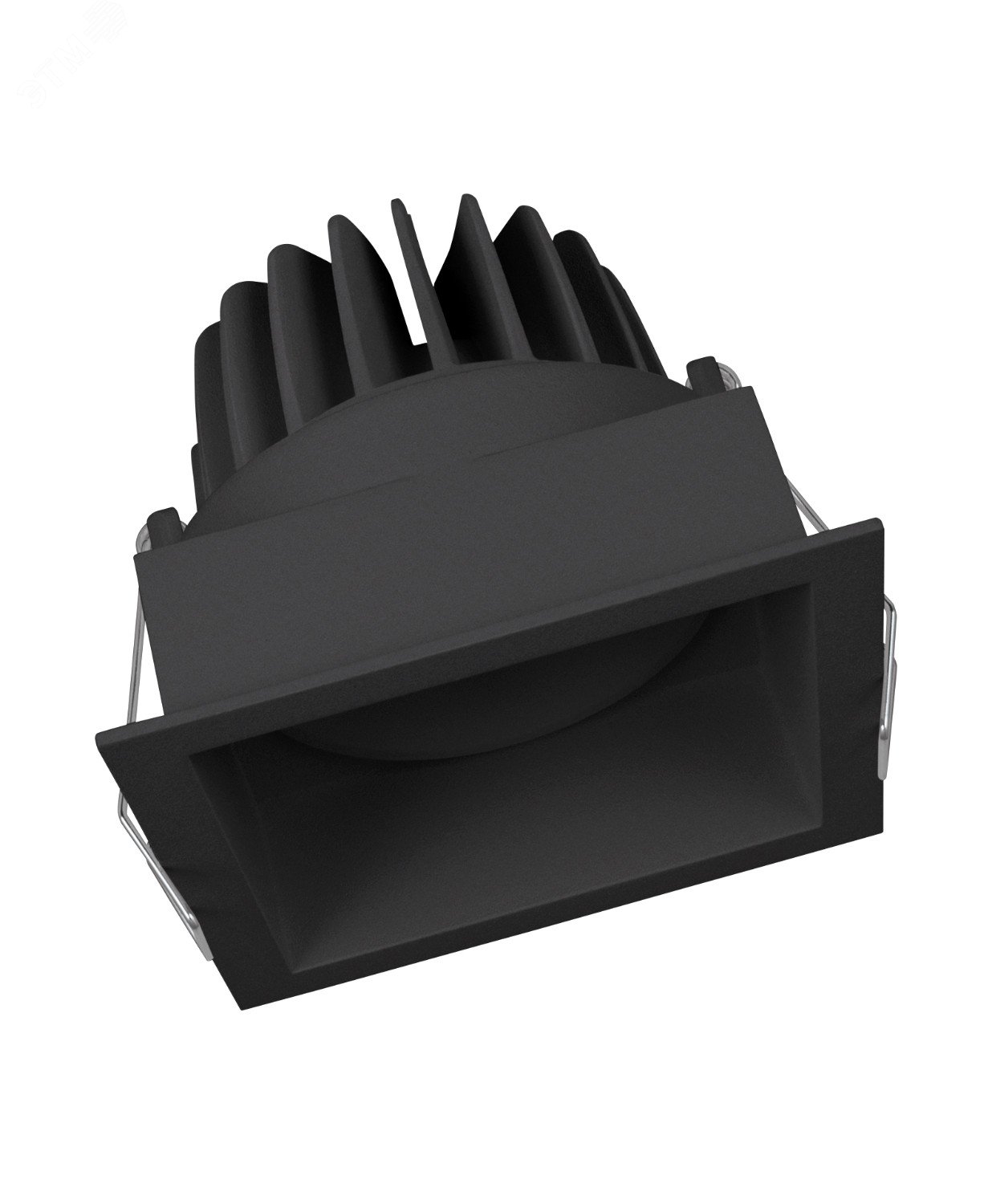 Светильник светодиодный ДВО-8Вт 3000K 650Лм IP20 черный квадрат