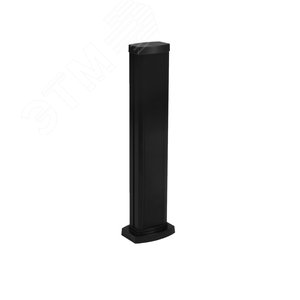 Универсальная мини-колонна алюминиевая с крышкой из алюминия 1 секция, высота 0,68 метра, цвет черный
