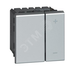 Mosaic Свторегулятор ECO 2 модуля -без нейтрали - 2-проводной - 400 Вт - алюминий