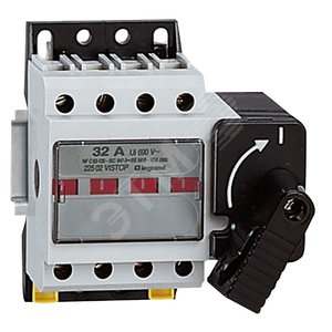 Выключатель-разъединитель Vistop 32А 4П рукоятка спереди черная рукоятка