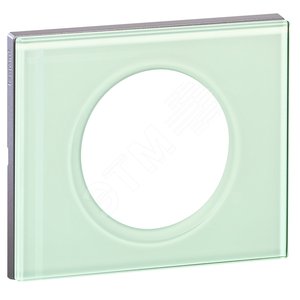 Рамка, однопостовая, смальта белая глина