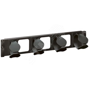 Органайзер кабельный с пластиковым кольцом 2U