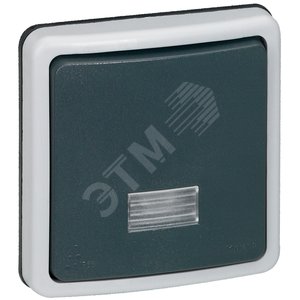 Plexo Переключатель 2п 10А с подсветкой