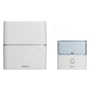 Звонок беспроводной - комплект Премиум - 30 рингтонов - дальность 200 м - цвет белый