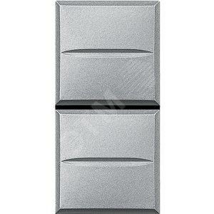 Axolute Кнопка двойная 1Р (NO) + 1Р (NO) 10А 250В~ алюминий