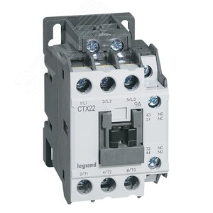 Контактор CTX3 22 3P 9A (AC-3) 1но1нз ~110В