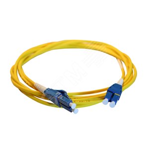 Оптоволоконный шнур OS2 - одномодовый - LC/LC - реверсивная полярность - 1 м - желтый