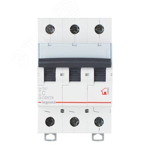 Выключатель автоматический трехполюсный 50А C TX3 6кА