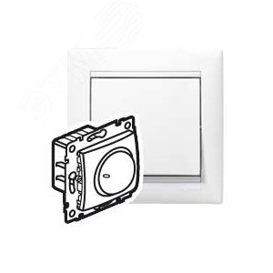 VALENA Светорегулятор в рамку белый 40-400Вт