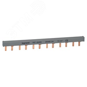 Гребенка распределительная 2П 12 модулей 10мм.кв зубчатая