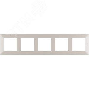 Valena LIFE Рамка 5 постов слоновая кость универсальная