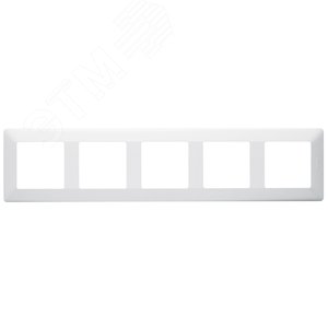 Valena LIFE Рамка 5 постов белая универсальная