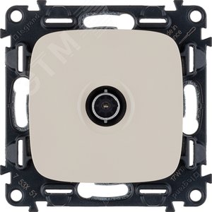 Valena ALLURE Розетка ТВ c топологией звезда 0-2400 МГц С лицевой панелью Слоновая кость