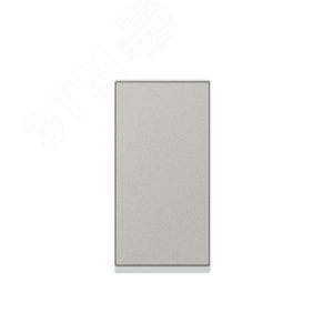 Кнопочный выключатель Mosaic 1 модуль - 6 A - алюминий