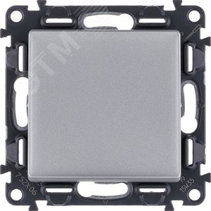 Valena LIFE Переключатель 10АХ 250В с лицевой панелью Безвинтовые зажимы Алюминий