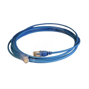 Патч-корд HD RJ 45 категория 6 U/UTP LSZH неэкранированный 3 м голубой