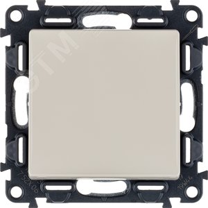 Valena LIFE Переключатель 10АХ 250В с лицевой панелью Безвинтовые зажимы Слоновая кость