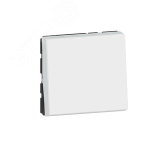 Кнопочный выключатель Mosaic 2 модуля - 6 A - белый