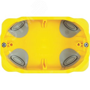 Коробка установочная, для гипсокартона, 3 модуля