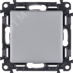 Valena LIFE Выключатель 10АХ 250В с лицевой панелью Безвинтовые зажимы Алюминий