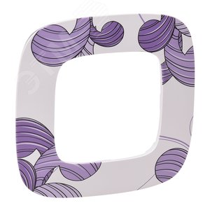 Valena ALLURE Рамка 1 пост флора универсальная