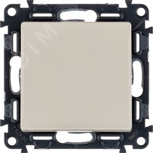 Valena LIFE Выключатель 10АХ 250В с лицевой панелью Безвинтовые зажимы Слоновая кость