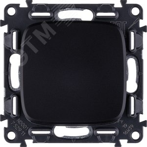 Valena ALLURE Выключатель 10АХ 250В с лицевой панелью Безвинтовые зажимы Антрацит