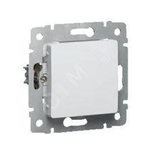 Выключатель одноклавишный, в рамку, белый