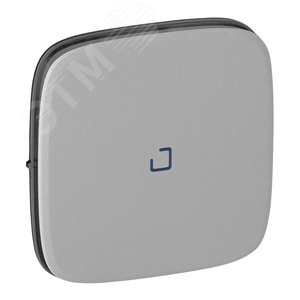 Valena ALLURE Лицевая панель для выключателя с индикацией, алюминий