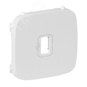 Valena ALLURE Лицевая панель розетки USB Белая