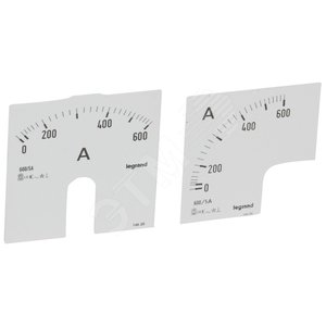 Шкала для амперметра 0-600A