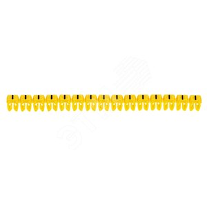 CAB3 Кольцо маркировочное 0.5-1.5мм (-) черное/желтое (300шт)