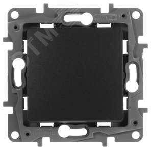 Переключатель перекрёстный одноклавишный - Legrand Etika - 10АХ 250В винтовые зажимы - антрацит