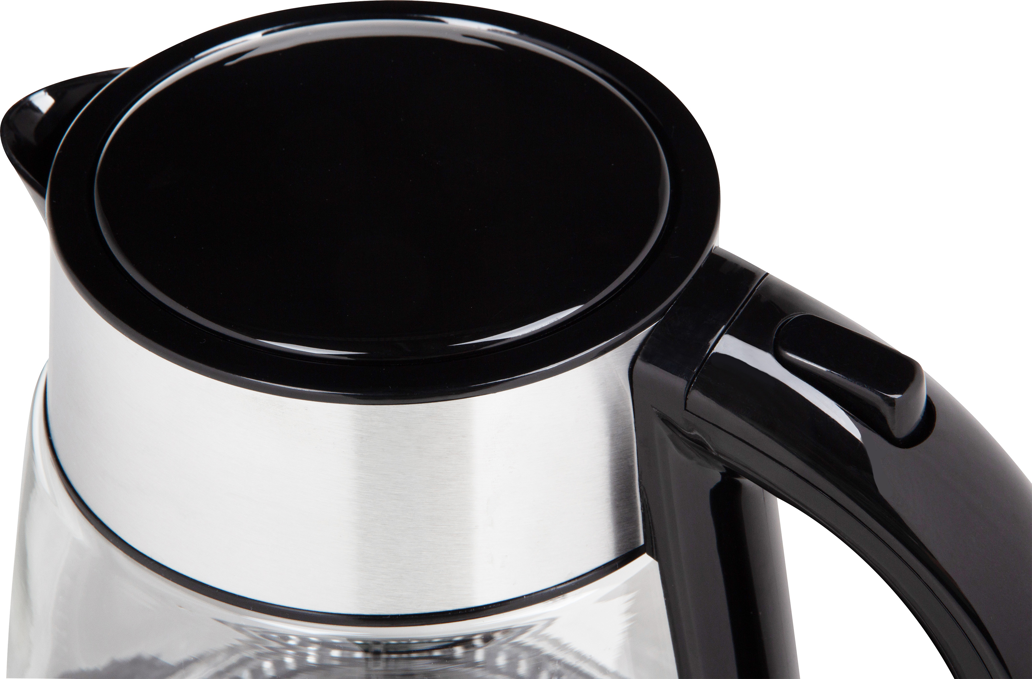 Чайник электрический LE-1513 на 1,7 л, материал стекло, пластик