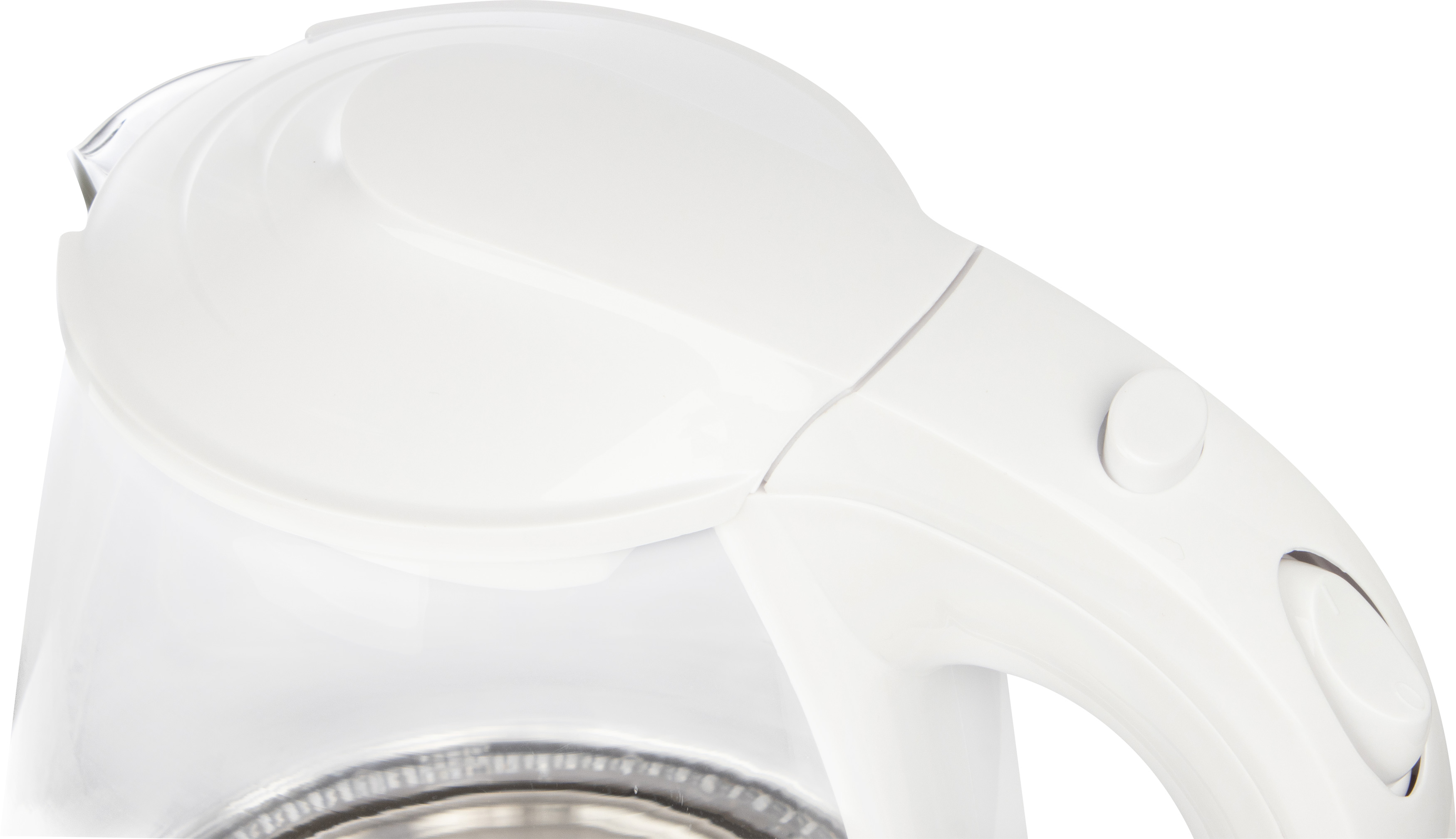 Чайник электрический LE-1514 на 1,7 л, материал стекло, пластик, цвет белый