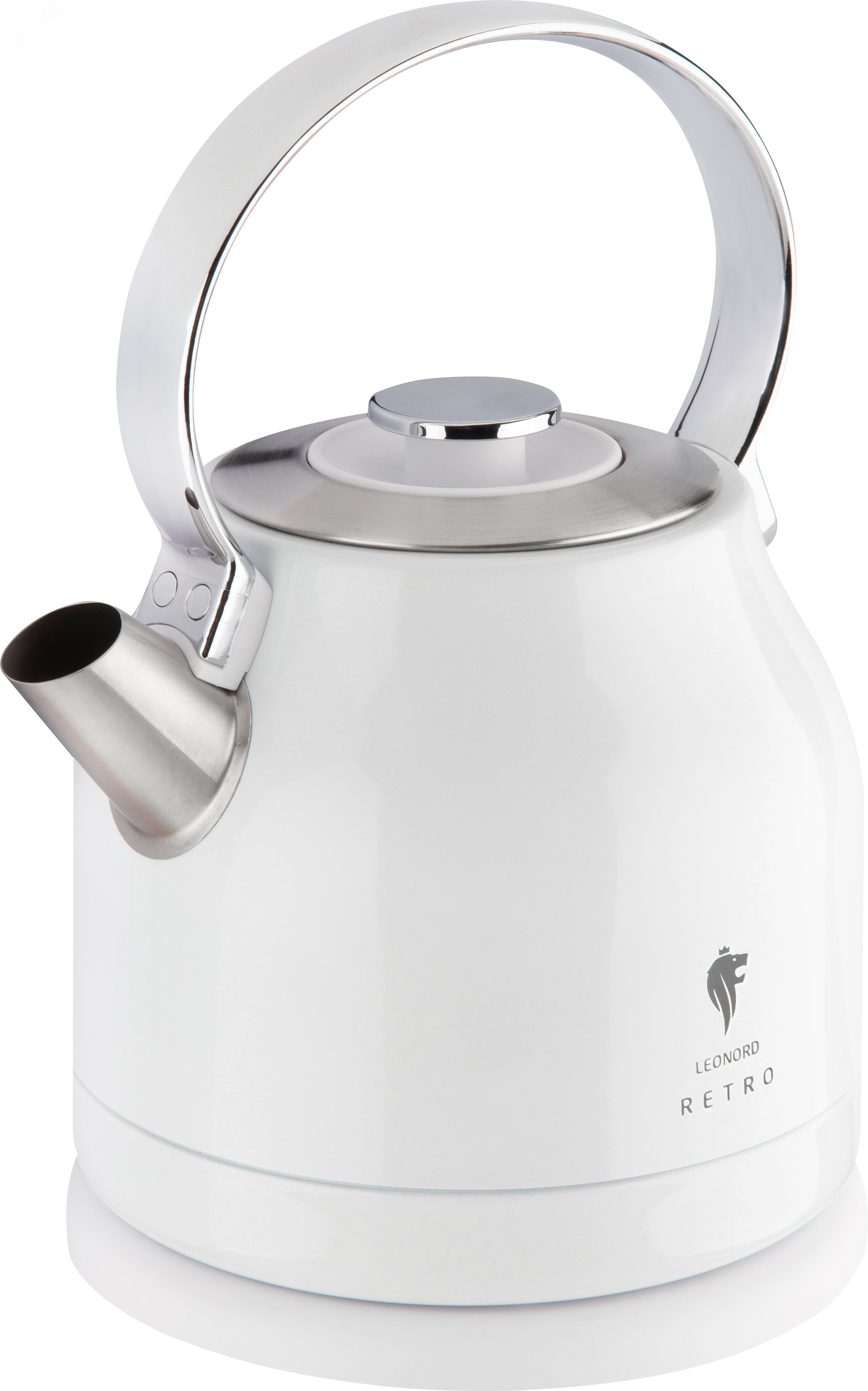 Чайник электрический LE- 1904 RETRO, цвет белый