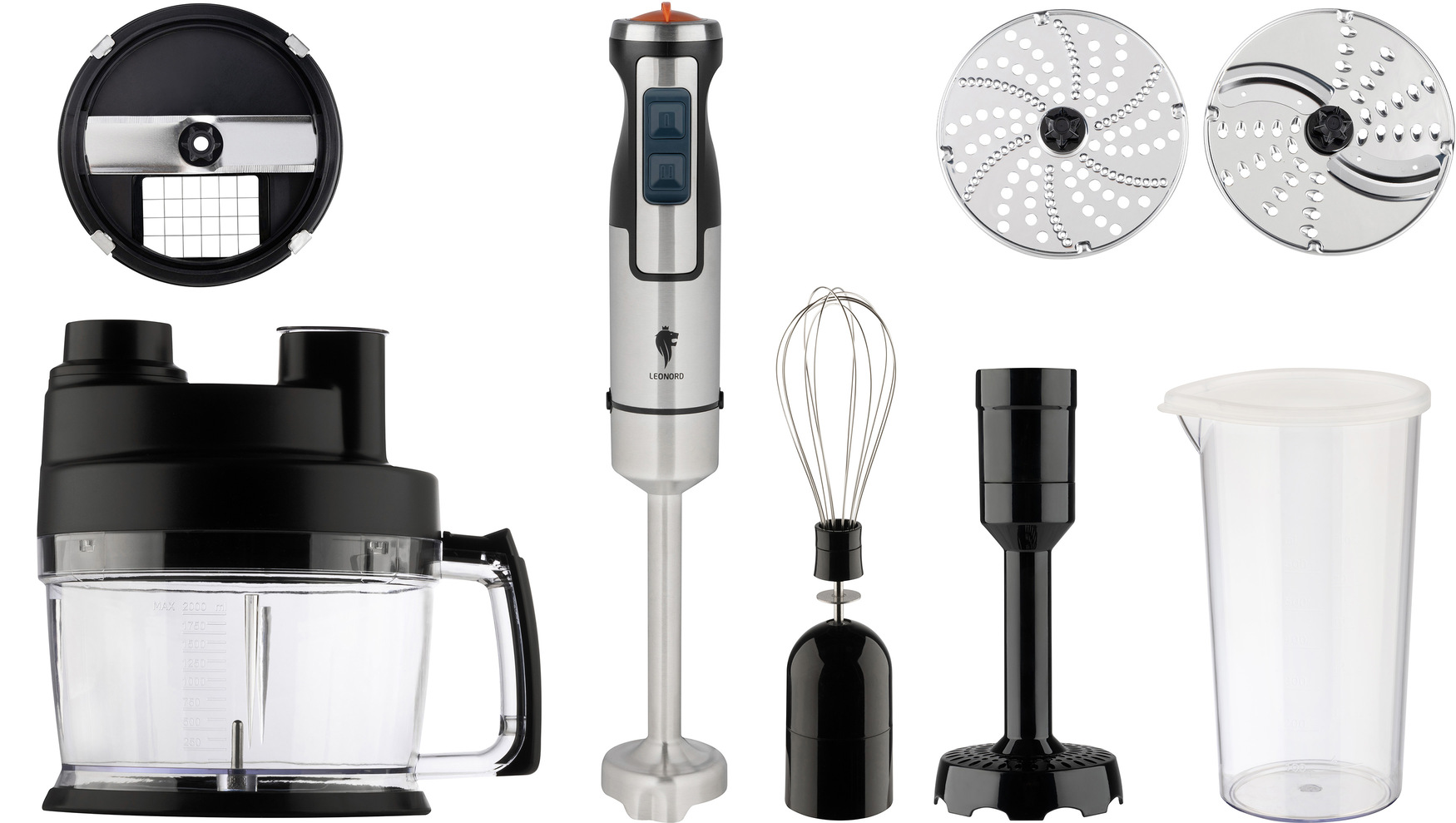 Блендер погружной на 1300Вт LE-1745, комплект 6 в 1