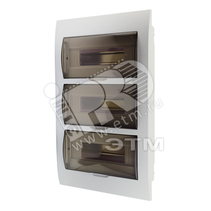 Бокс с прозрачной крышкой ЩРВ-П-36 для внутренней установки 36-и модульных устройств