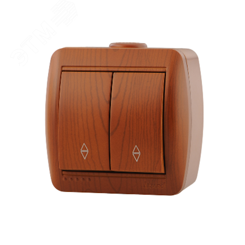 Ната Выключатель проходной х2 сосна